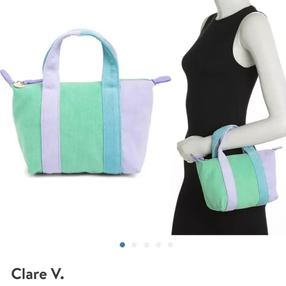 clare v lottie patchwork purse